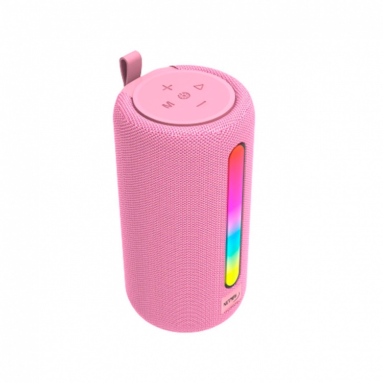 Parlante Netmak MUV Inalambrico con Luz 5W Rosa Art.NM-MUV-P